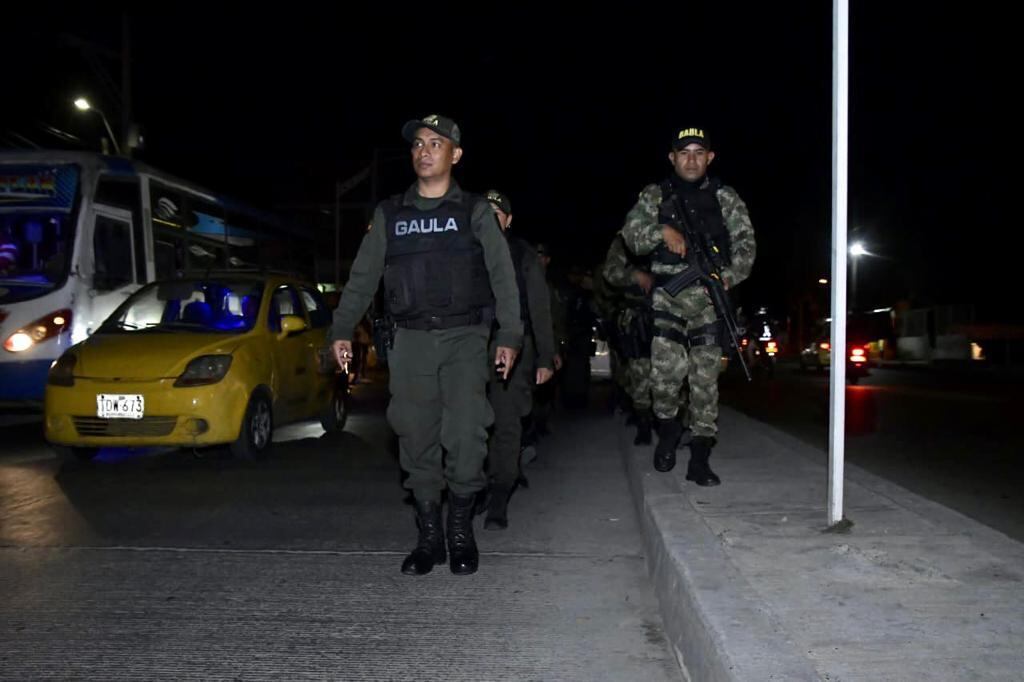 Ejército en las calles de Barranquilla