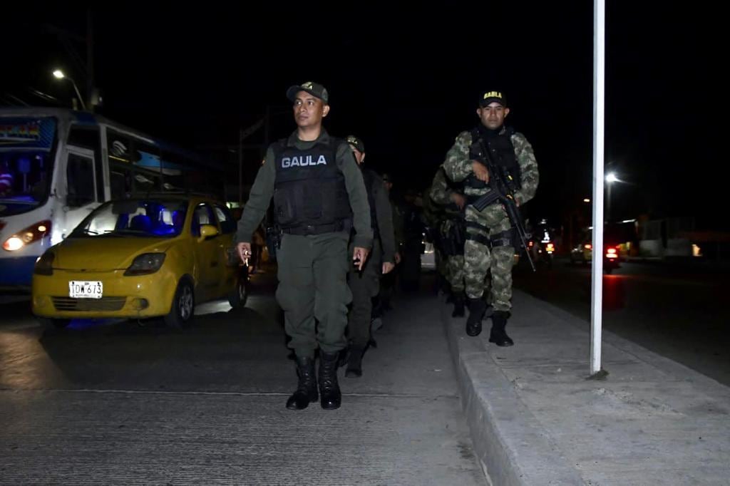 Ejército en las calles de Barranquilla