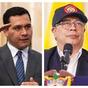 Jennifer Pedraza, Mauricio Marín y Gustavo Petro.