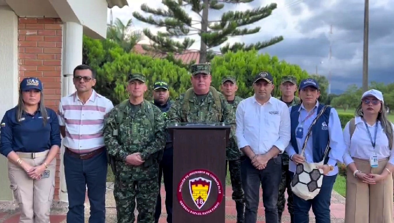 Comandante de las Fuerzas Militares, general Helder Fernán Giraldo Bonilla, en el consejo de seguridad del departamento de Arauca.