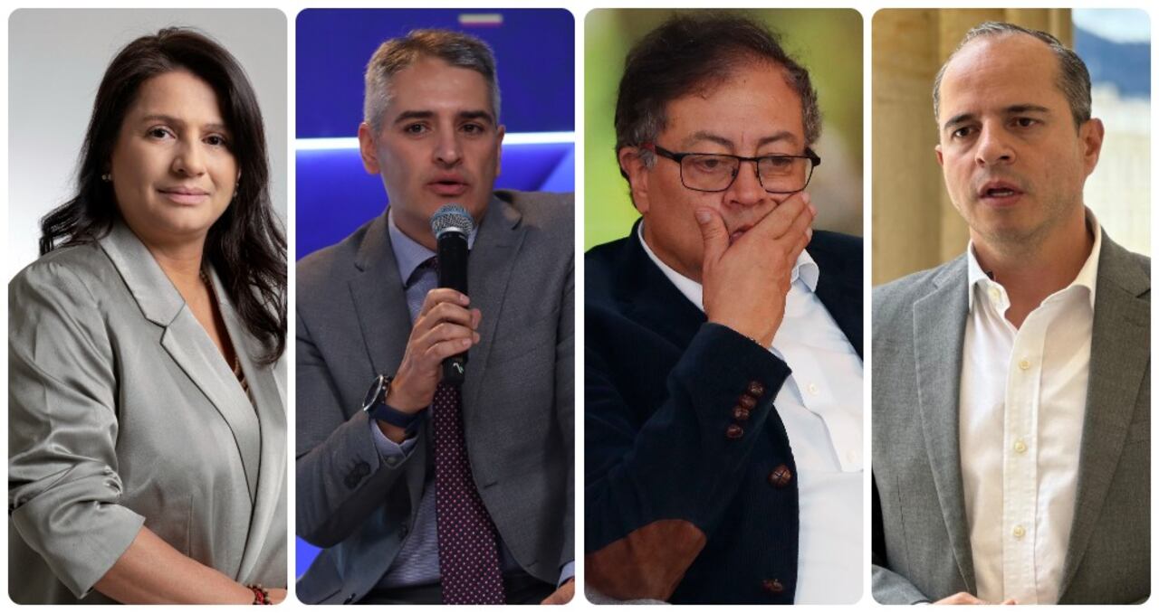 Paola Holguín, Andrés Julián Rendón, Gustavo Petro y Juan Espinal.