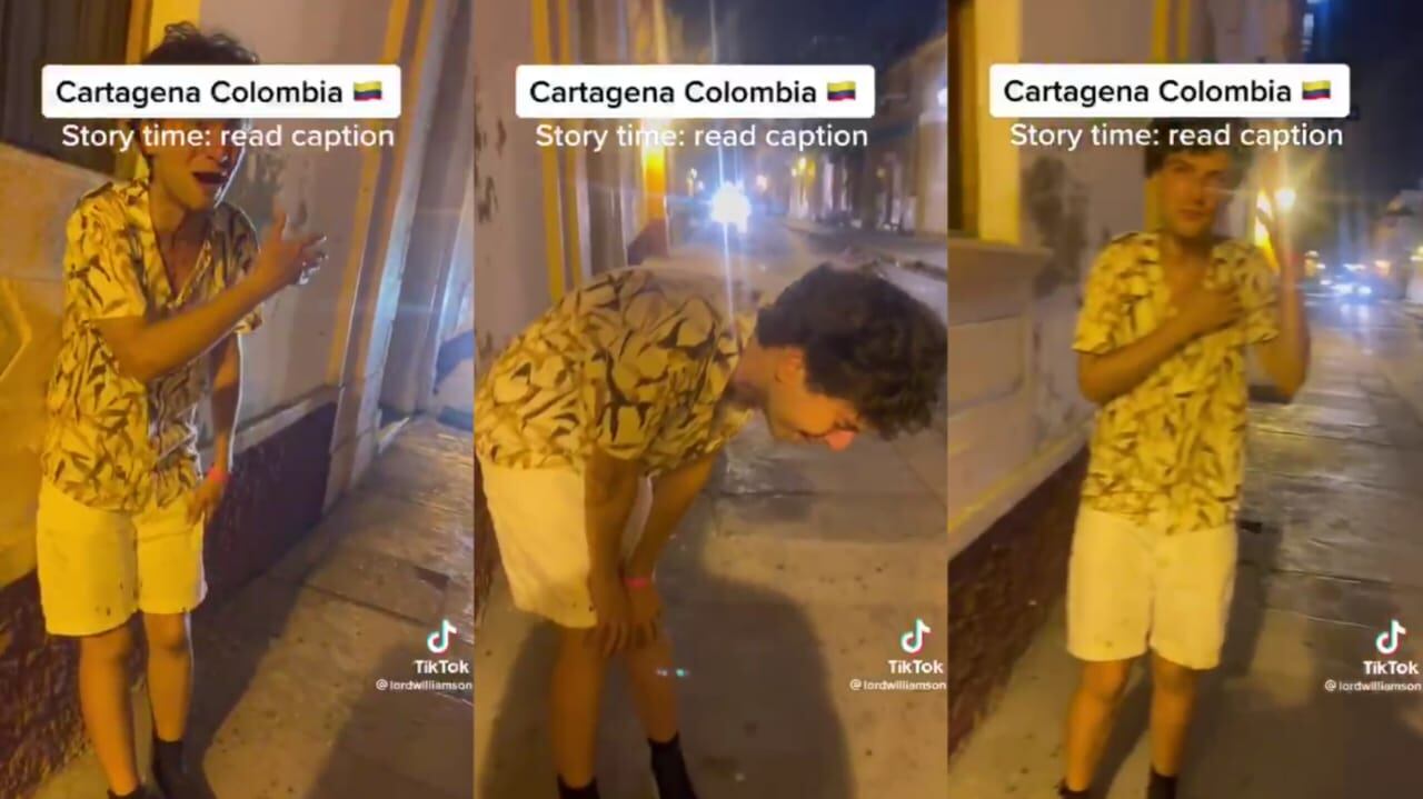 El turista presentaba signos de violencia en su rostro.