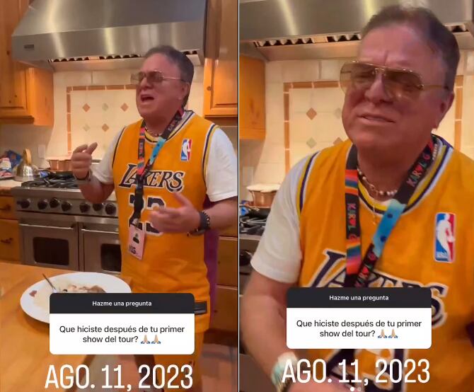 La cantante mostró cómo celebra después de cada concierto.