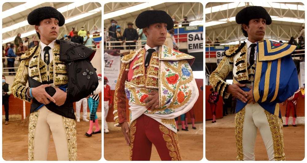 Joselito Castañeda, novillero de Bogotá. Plaza de toros Marruecos, Puente Piedra, Bogotá, 22 de enero de 2022.