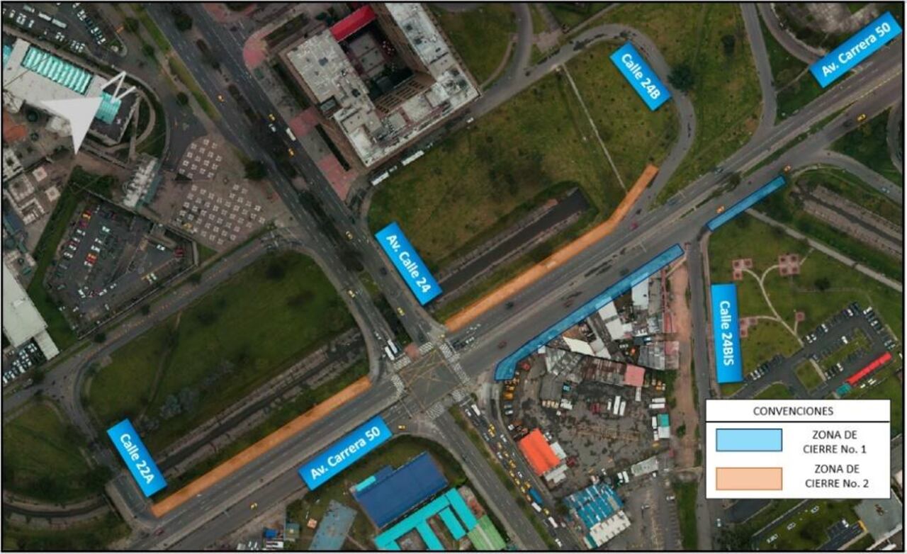 Zona de obra 1 y 2.