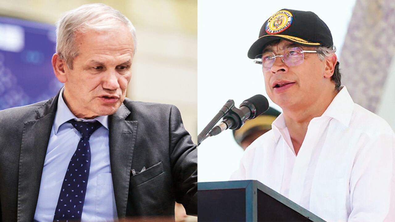 Carlos Ramón González y Gustavo Petro.