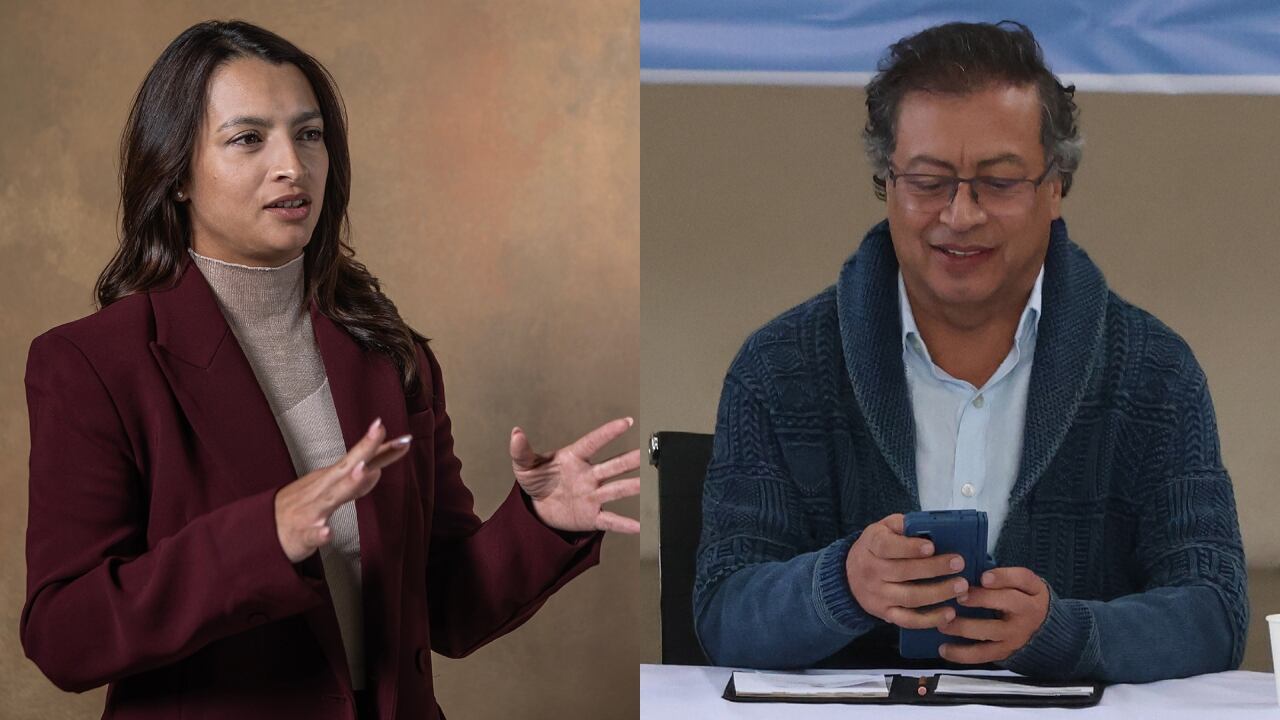 Andrea Petro y su papá Gustavo Petro.