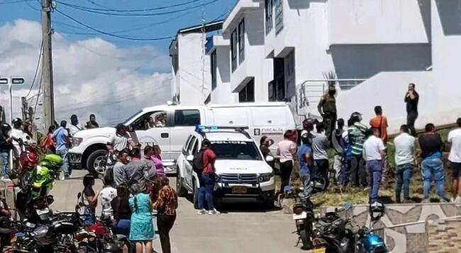 La comunidad alertó a las autoridades sobre el doble crimen.