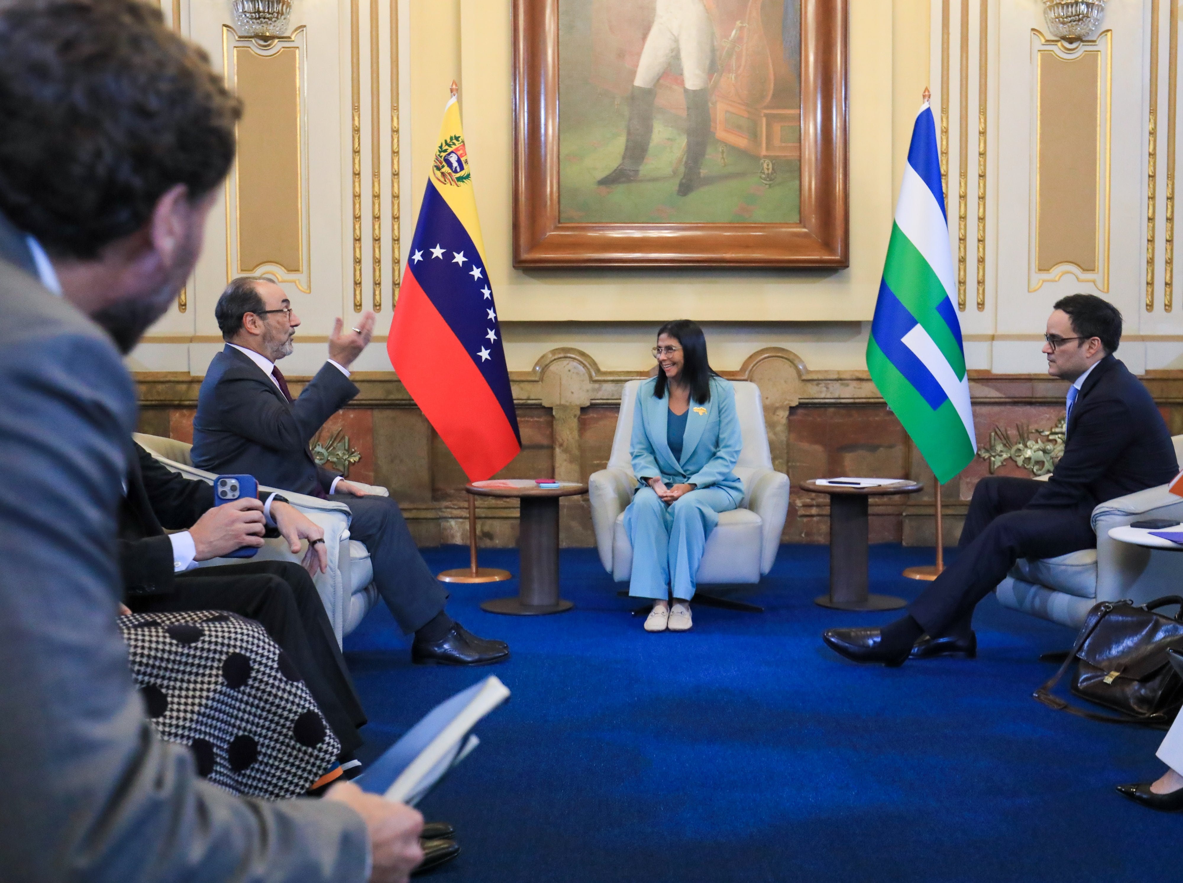 Sergio Diaz-Granados y Delcy Rodríguez