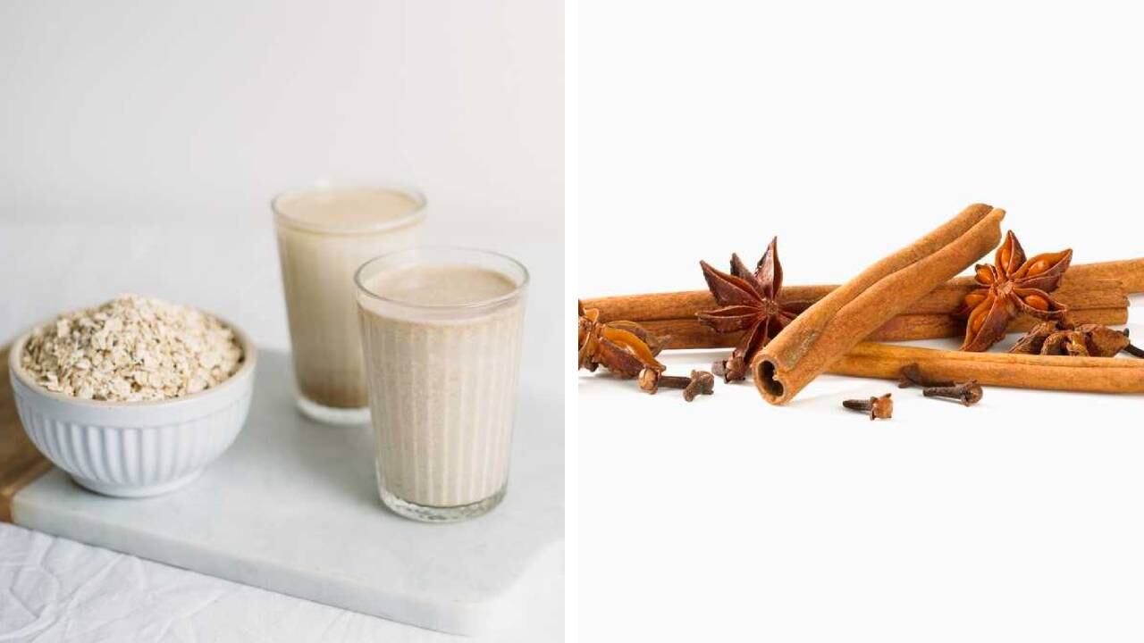 Expertos recomiendan tomar un vaso de agua de avena con canela preferiblemente en ayunas. Foto: montaje SEMANA.