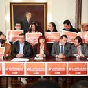 Ingrid Aguirre, Alejandro Ocampo y otros congresistas que respaldaron la iniciativa.