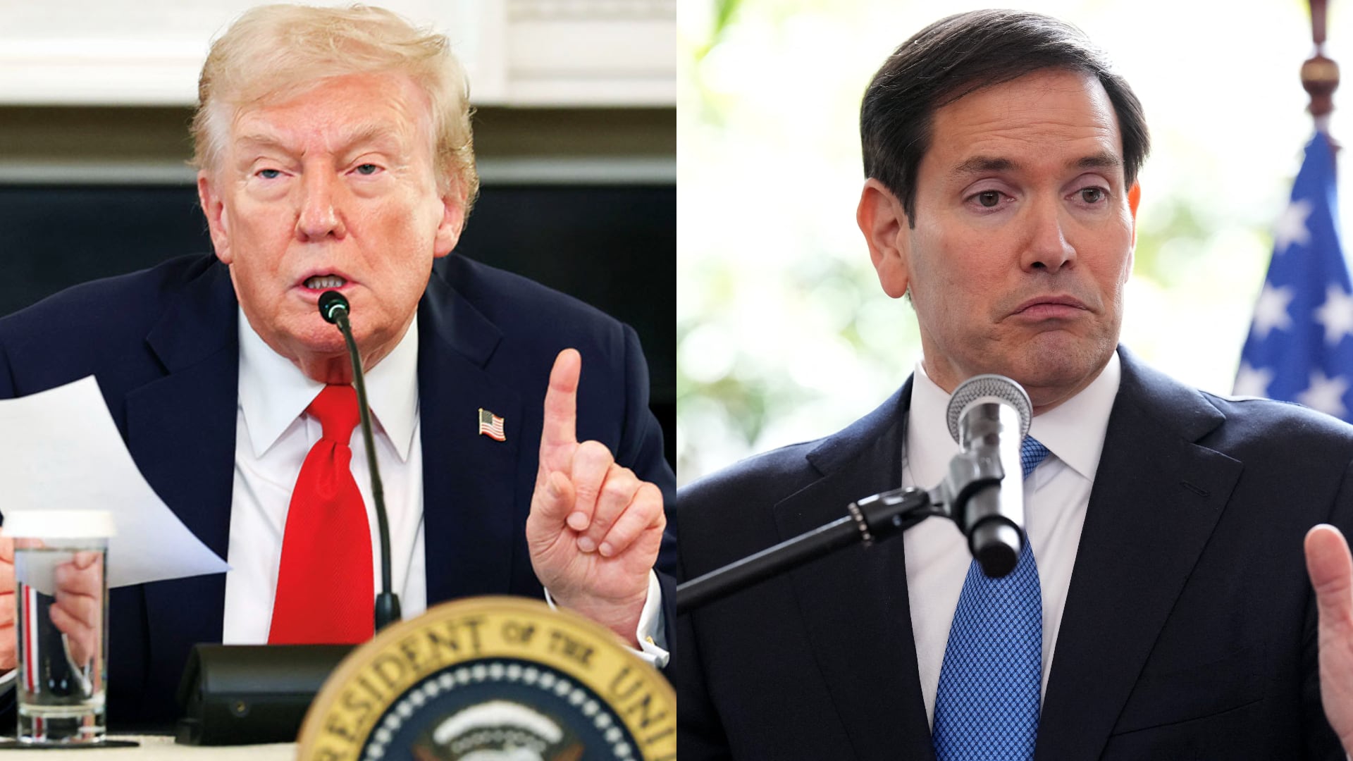 Donald Trump elogió a Marco Rubio.