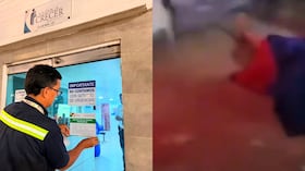 Cierre del centro médico y el momento en el que la mujer da a luz en plena calle.