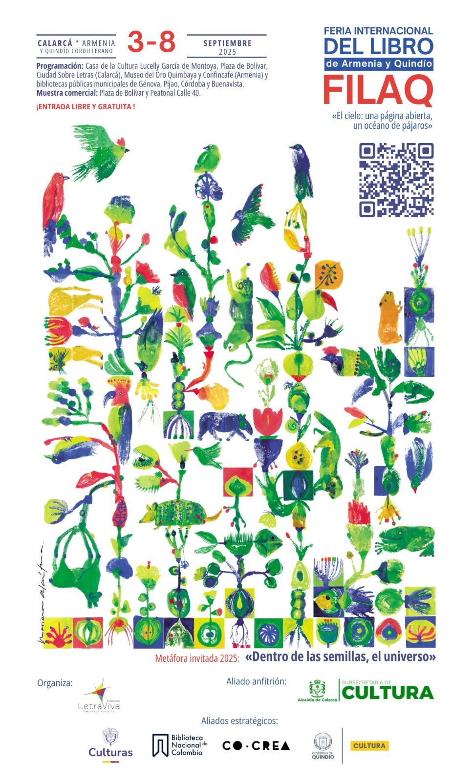 La Feria Internacional del Libro de Armenia y Quindío (FILAQ) se realizará del 3 al 8 de septiembre.
