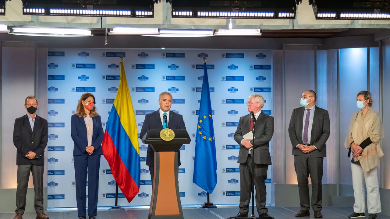 Iván Duque presidente de Colombia recibió un respaldó sobre la política de Paz con Legalidad.