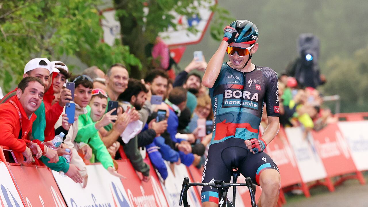 Lennard Kämna logró su primera victoria de etapa en la ronda ibérica.