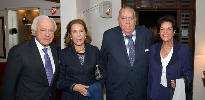 Jorge Lozano, Begoña de Lozano, Jorge Cárdenas y Clara Teresa de Arbeláez.
