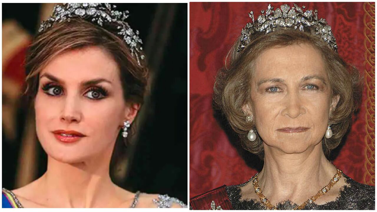 Reina Letizia y Reina Sofía
