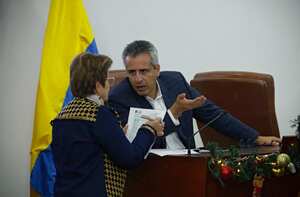 Ministra del Trabajo Gloria Inés Ramírez y Ministro del Interior Luis Fernando Velasco
Reforma Laboral primer debate en Comisión Séptima de la Cámara de Representantes
Bogota diciembre 14 del 2023
Foto Guillermo Torres Reina / Semana