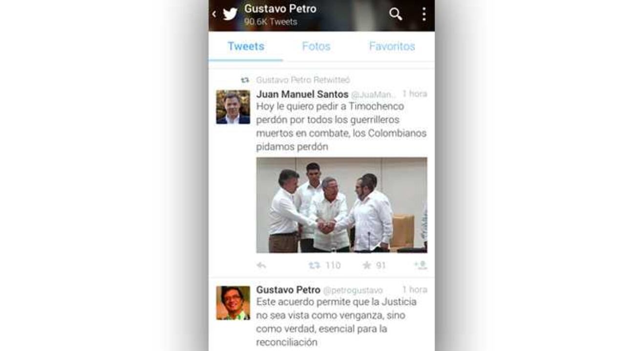 El polémico retuit de Petro fue borrado pocos minutos después.
