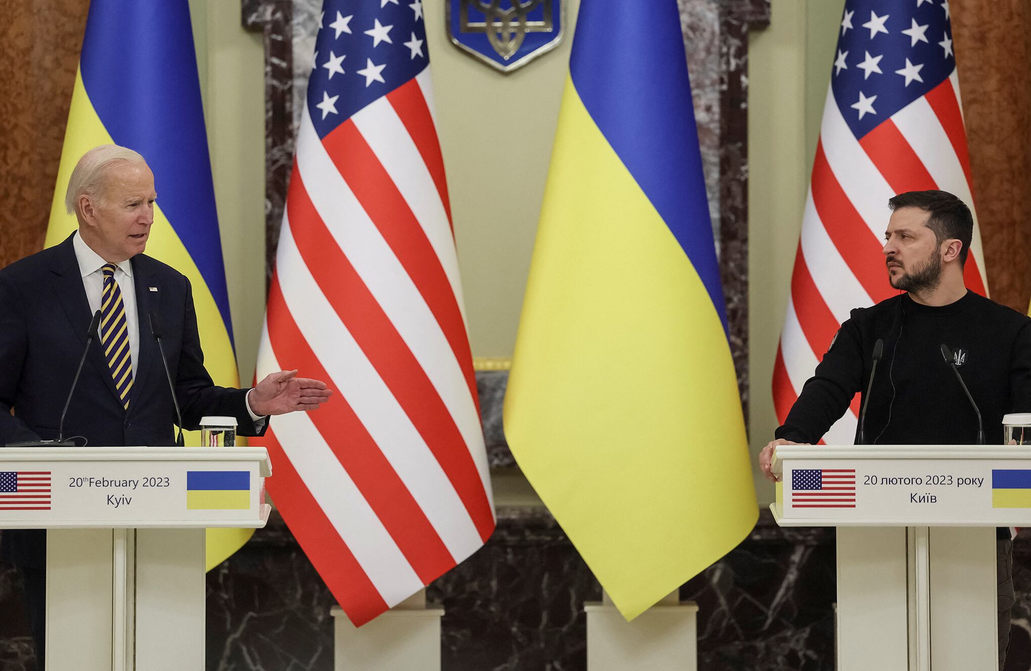 En imágenes : Biden realiza visita sorpresa a Ucrania devastada por la guerra