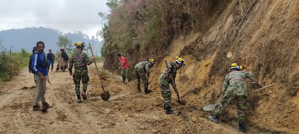 Atención de Fuerzas militares durante temporada de lluvias