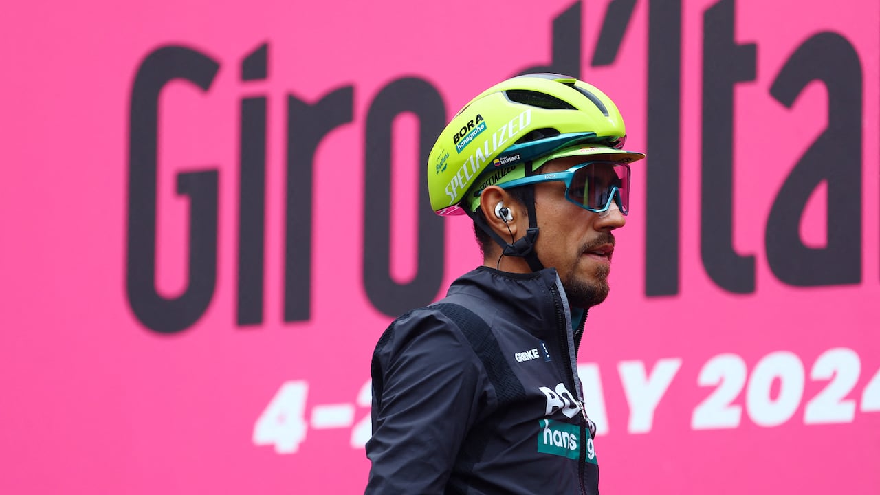 Daniel Felipe Martínez, segundo en la clasificación general del Giro de Italia.