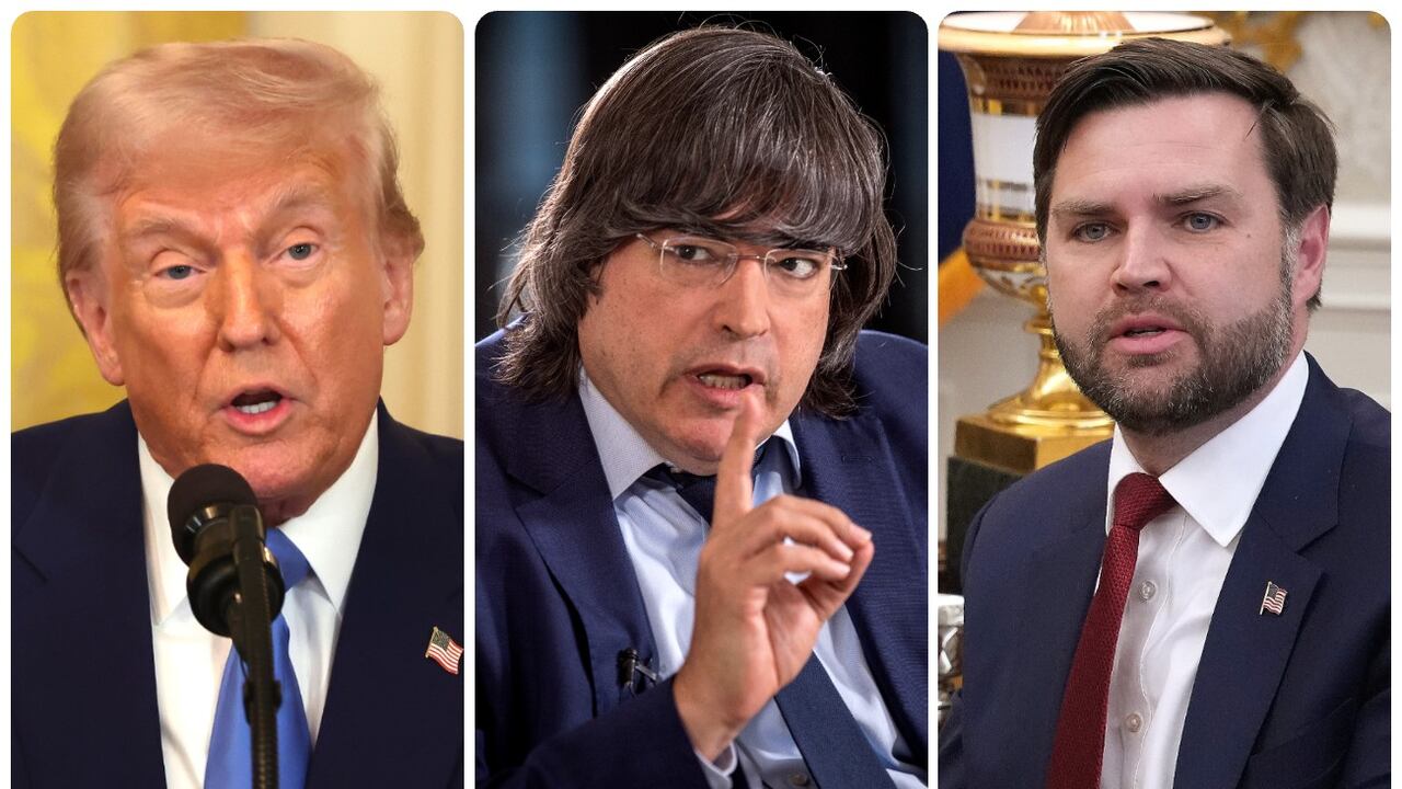 Donald Trump, Jaime Bayly y JD Vance.
