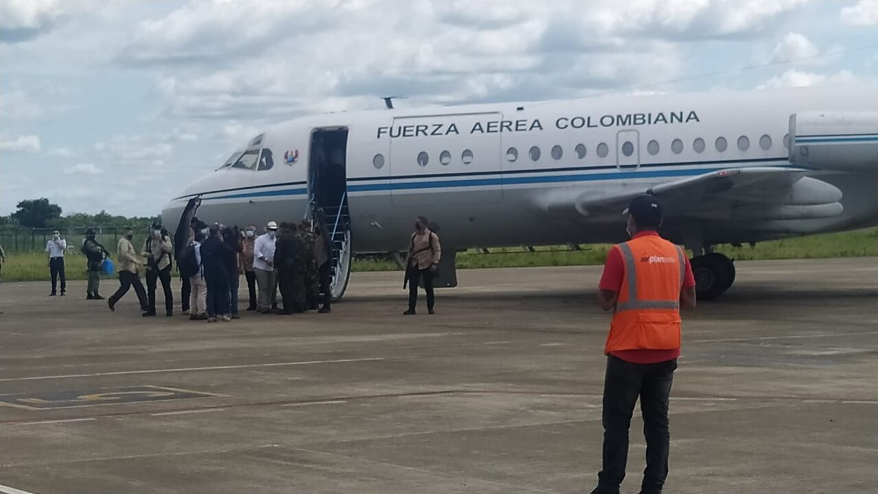 Presidente Duque aterrizó en Carepa este domingo.