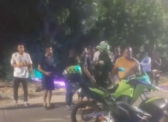 En esta zona se registró la balacera.