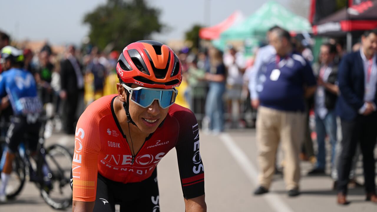 ALTAFULLA, SPAIN - MARCH 22: Egan Bernal of Colombia and Team INEOS Grenadiers prior to the 103rd Volta Ciclista a Catalunya 2024 - Stage 5 a 167.3km stage from Altafulla to Viladecans / #UCIWT / on March 22, 2024 in Altafulla, Spain. (Photo by David Ramos/Getty Images)