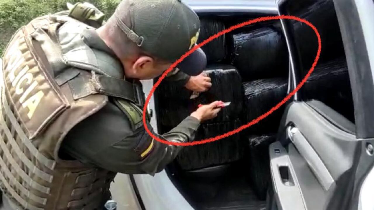 Policía encontró una camioneta, repleta, de marihuana en Nariñ