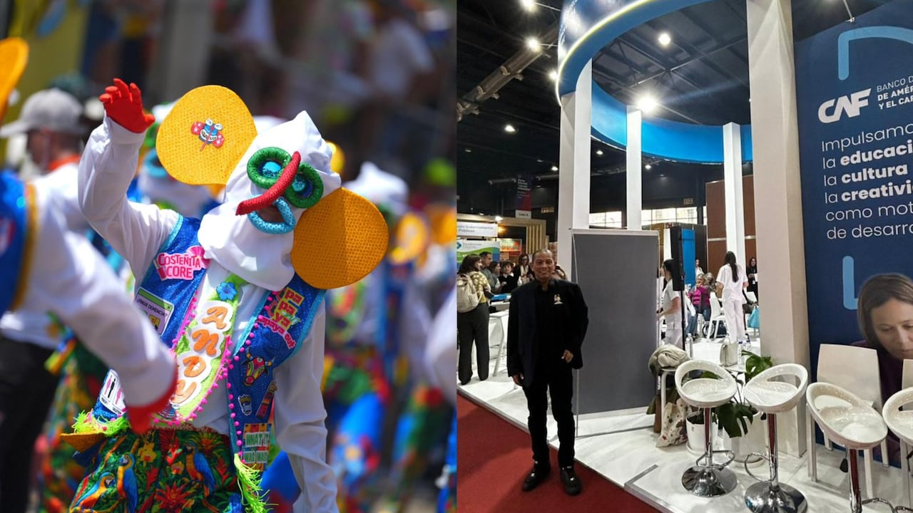 Marimonda del Carnaval de Barranquilla y Juan Carlos Ospino.