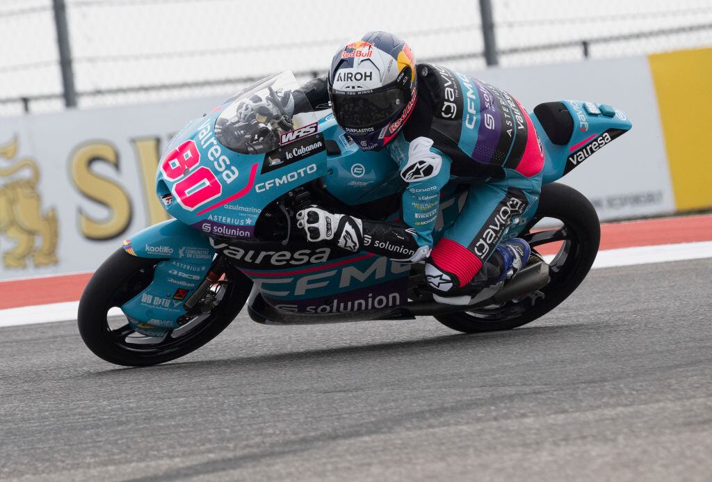 El colombiano David Alonso ganó el MotoGP de las Américas en el Circuito de Austin, Texas.