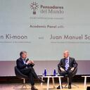 Juan Manuel Santos en charla académica sobre Acuerdo de Paz y los Objetivos de Desarrollo Sostenible.