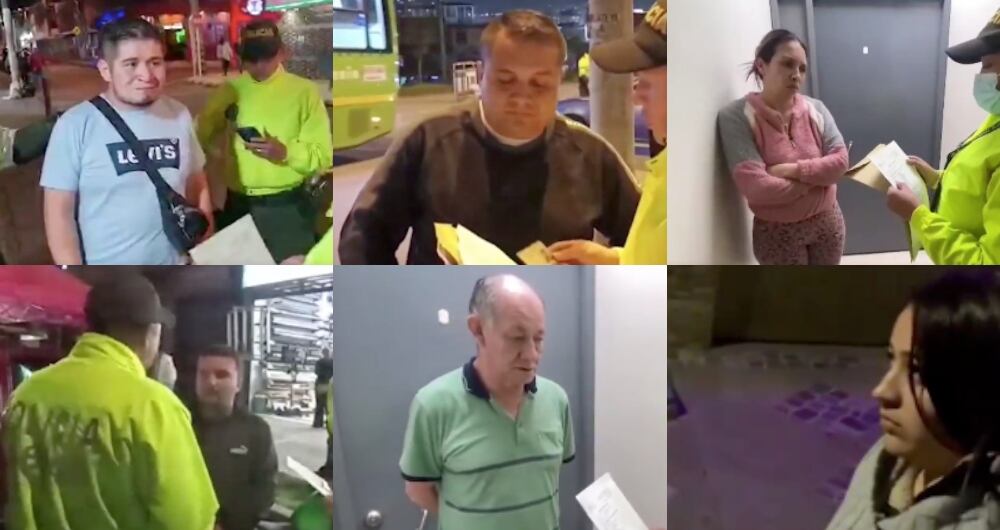 Algunos de los presuntos integrantes de la banda ' Los Camilos'.