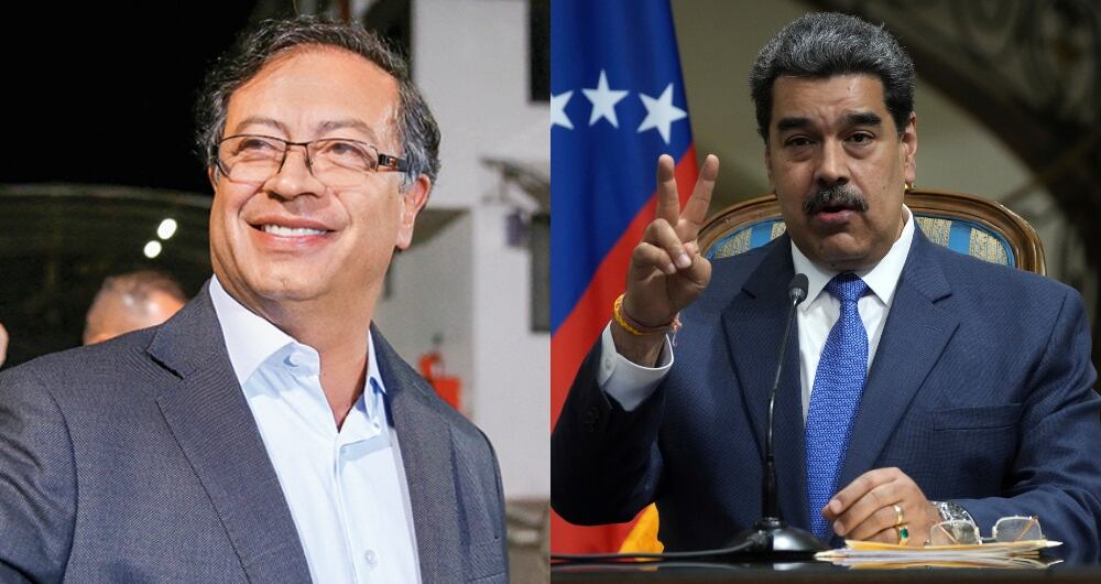 Gustavo Petro y Nicolás Maduro