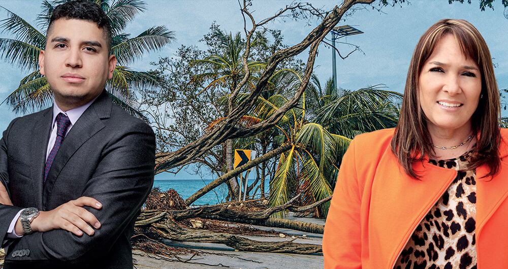 Susana Correa, gerente para la reconstrucción de San Andrés, Providencia y Santa Catalina, y el ministro de Vivienda, Jonathan Malagón, señalaron que se van a definir los diseños de las nuevas viviendas con arquitectos de la región.