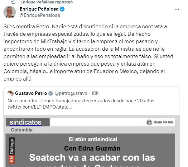 Peñalosa arremetió contra Petro.