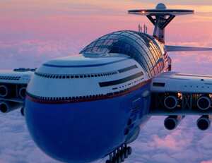 Un ingeniero da a conocer el 'Sky Cruise', el "hotel volador" que revolucionaría el turismo.