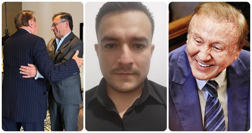 Foto1: Rodolfo Hernández y Gustavo Petro. Foto2: Ferley Sierra.