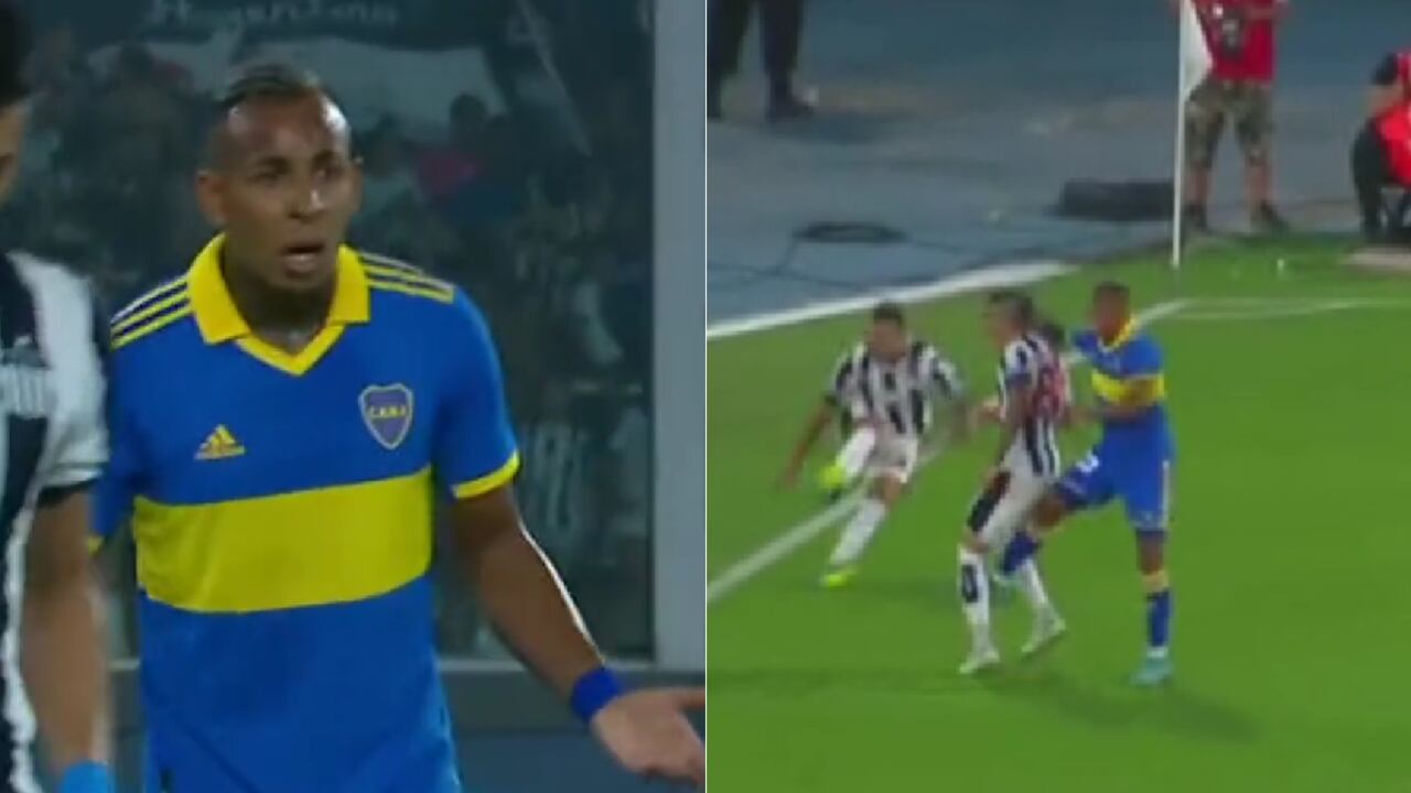 Sebastián Villa fue expulsado sobre el minuto 56 de juego.