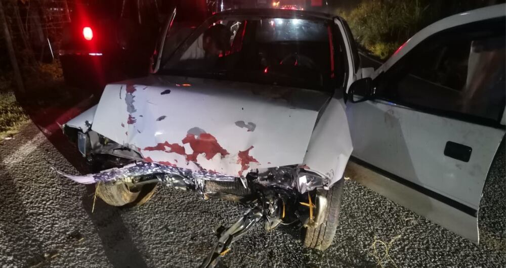 Accidente de tránsito en la vía que conduce de Marinilla hacia El Peñol en Antioquia.