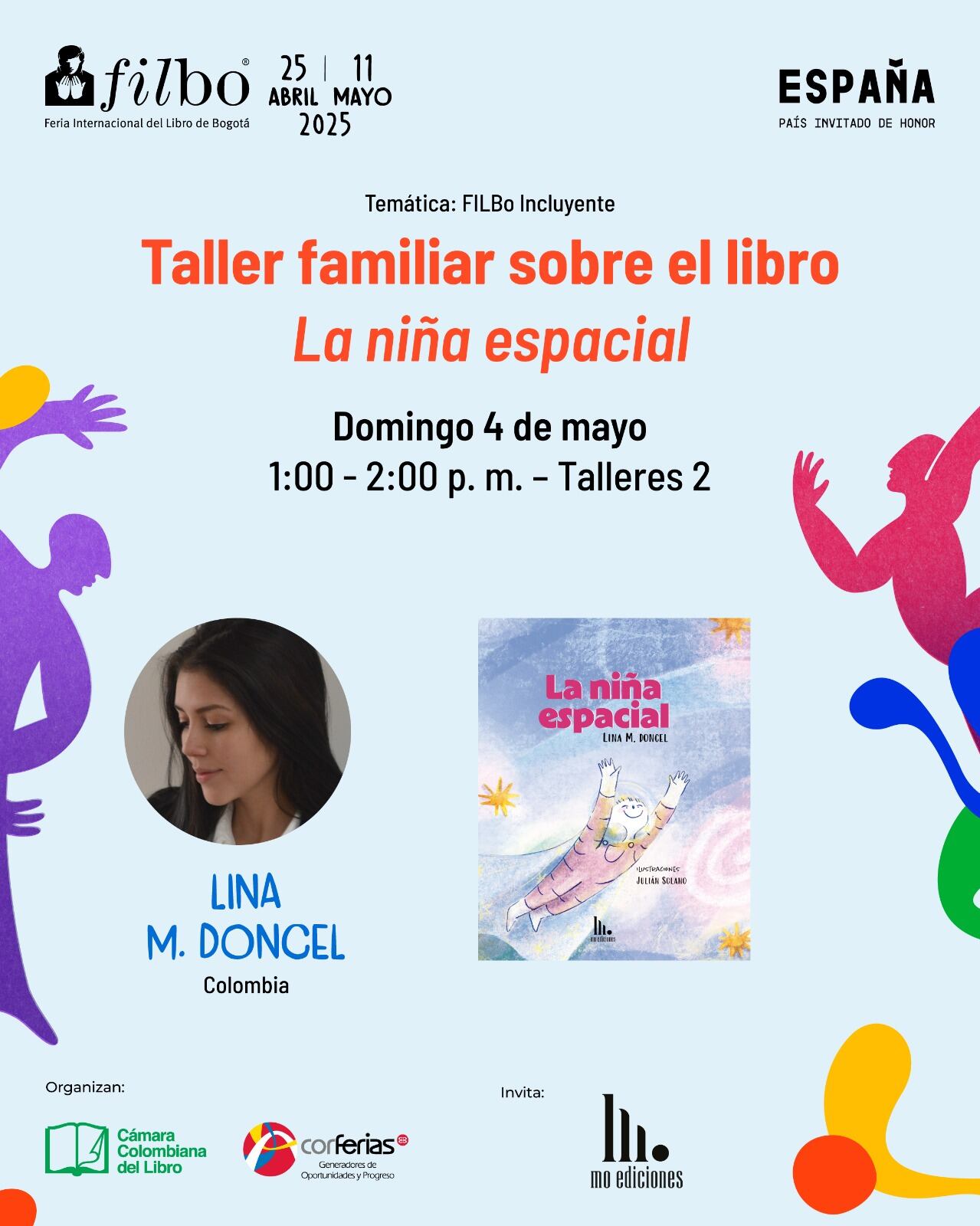 Taller familiar sobre el libro La niña espacial.