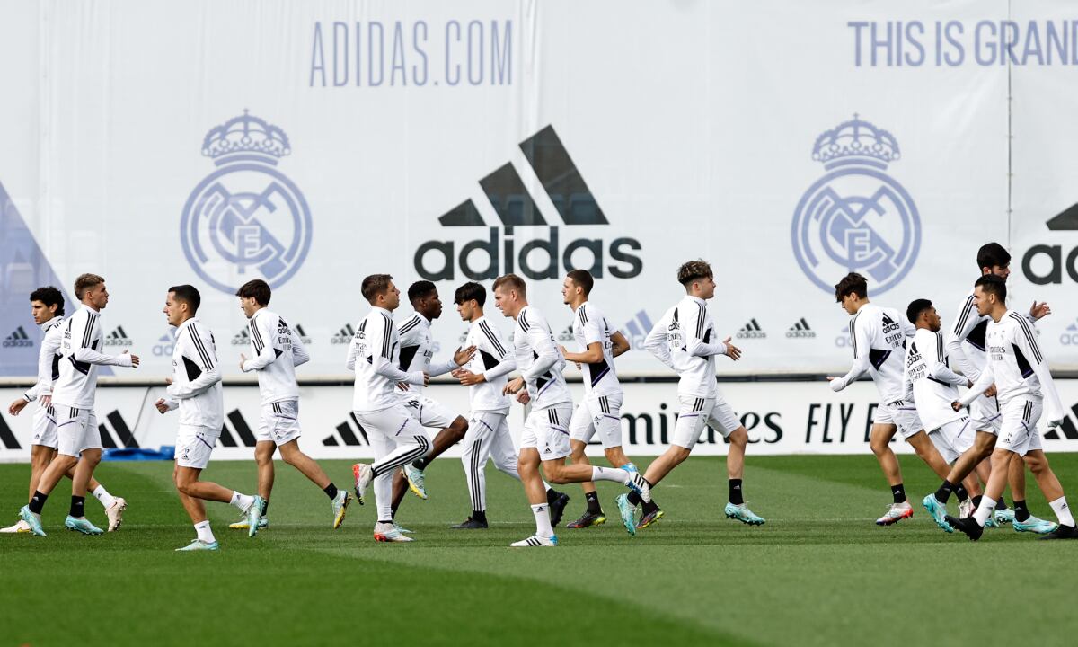 MADRID, SPAIN - DECEMBER 14: Real Madrid squad training at Valdebebas training ground on December 14, 2022 in Madrid, Spain. (Photo by Getty Images/Helios de la Rubia/Real Madrid)
