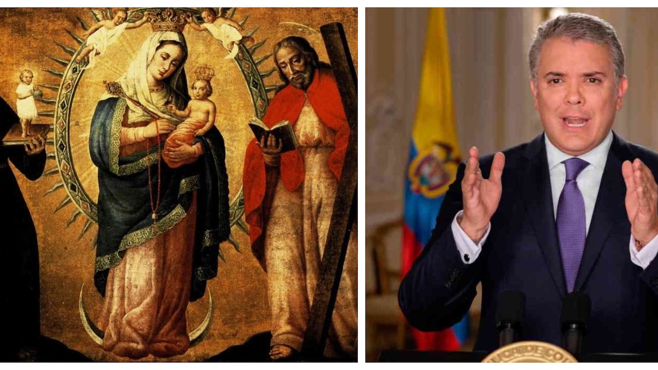 "Soy devoto de Dios, temeroso de Dios y tengo una fe que he expresado sin vanidades y sin buscar aplausos por nuestra patrona de Colombia, la virgen de Chiquinquirá”, dijo durante su intervención en el Banquete del Millón.
