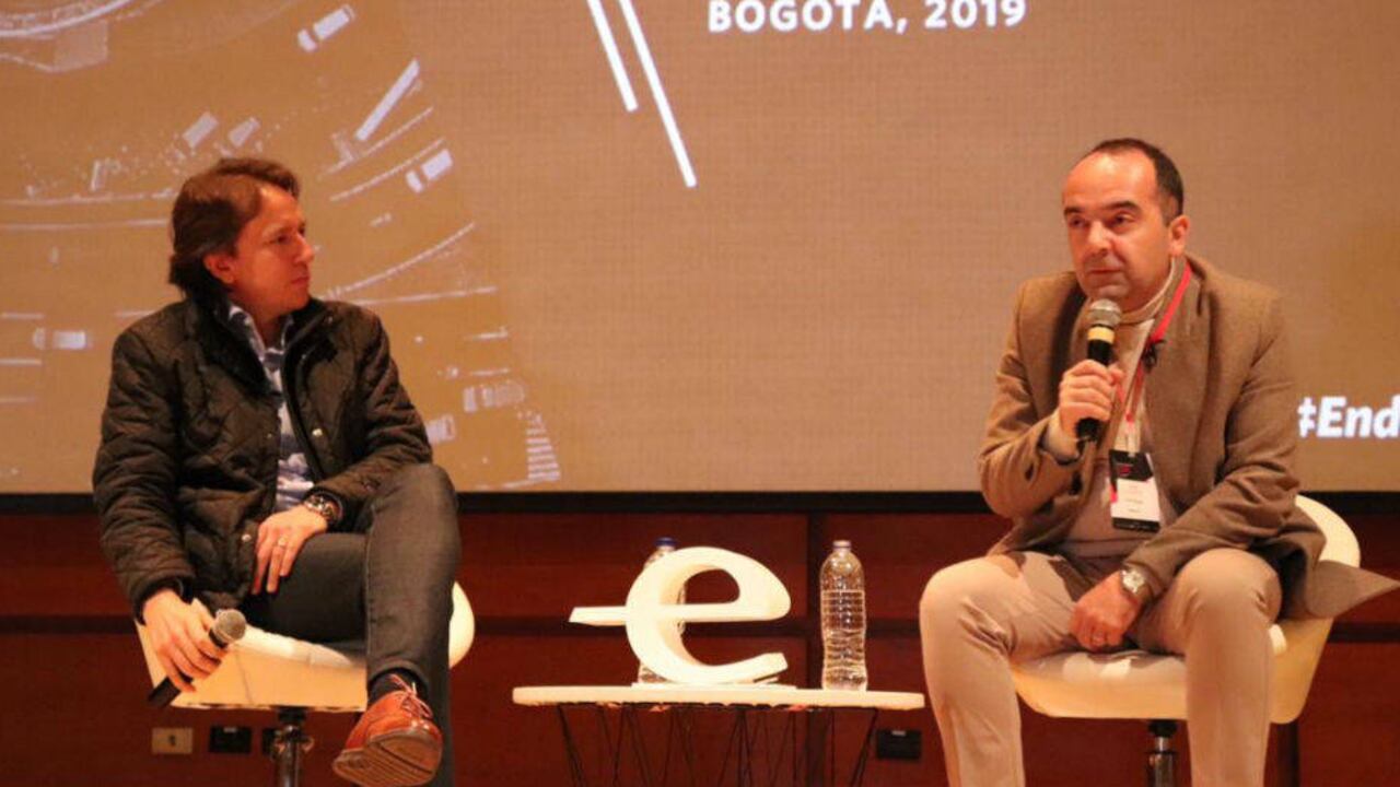 Kenneth Mendiwelson, fundador de Referencia y Refinancia y miembro de la junta de Endeavor Colombia y Javier Villamizar, ejecutivo de Softbank Investment Advisers. Cortesía.