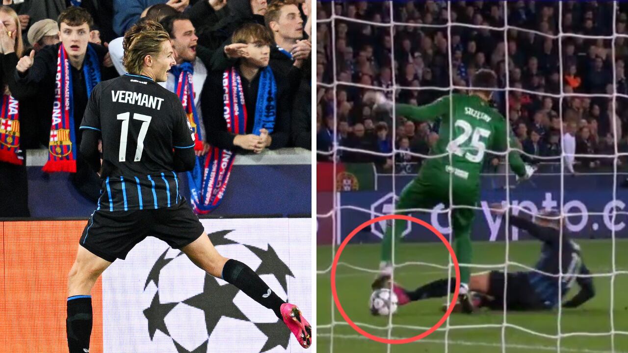 Polémica acabó siendo crucial en el resultado entre Brujas y Barcelona.