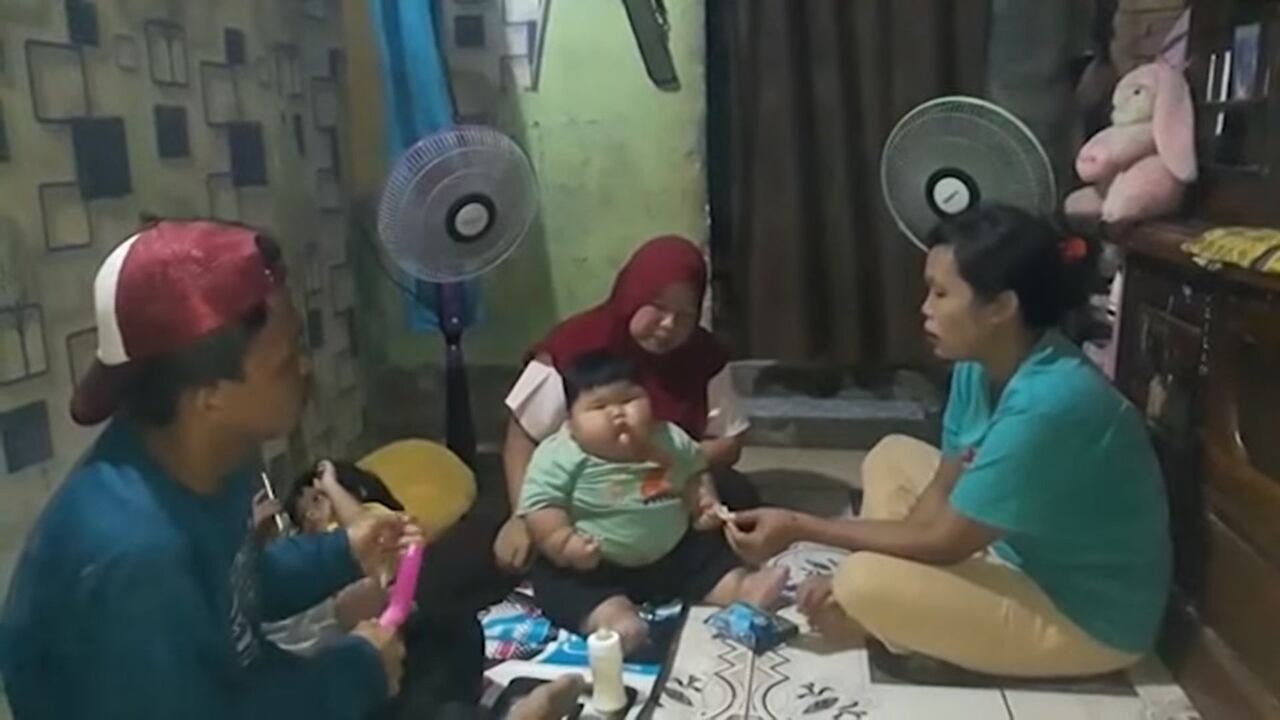 Niño con sobrepeso.