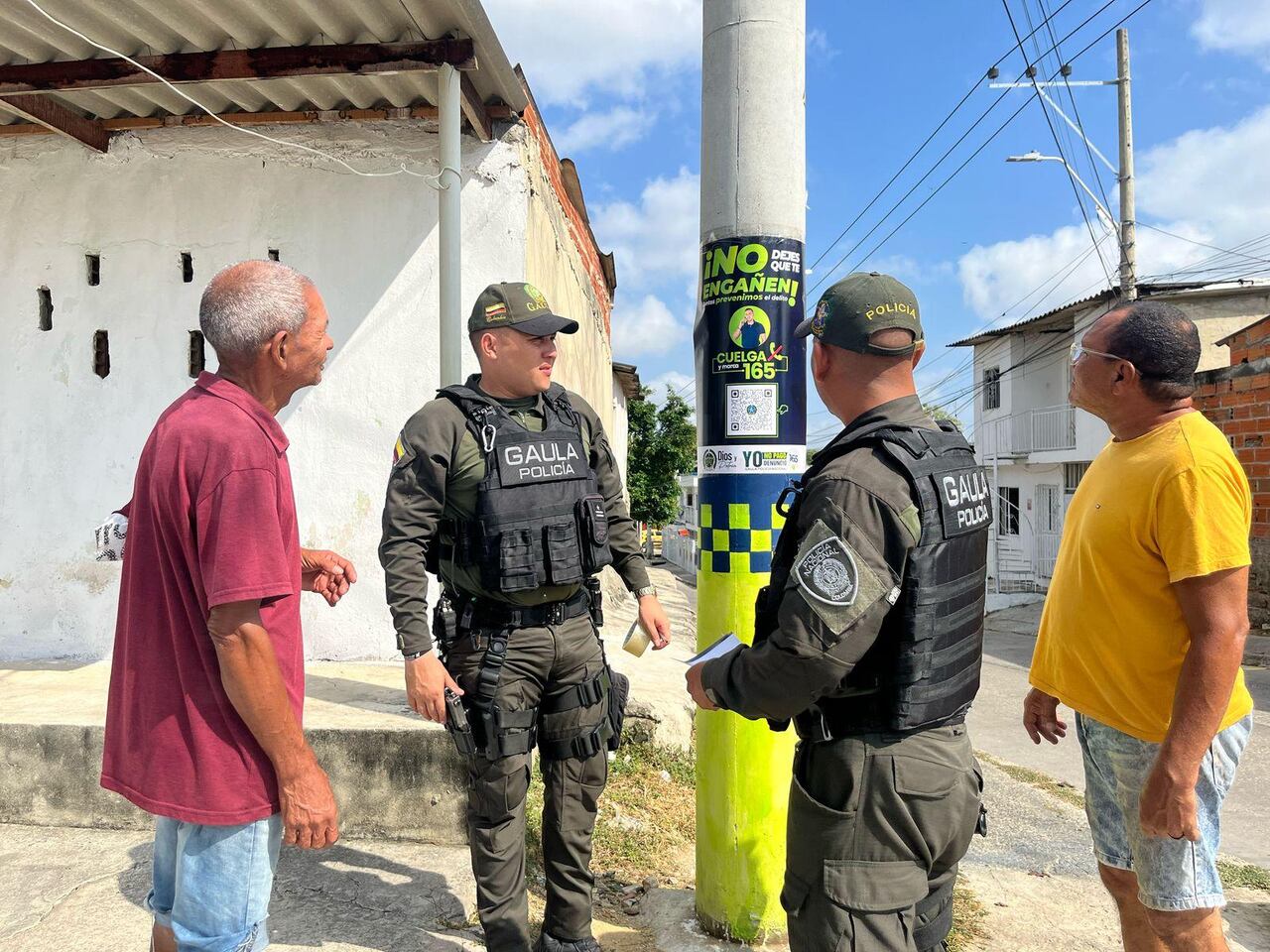 Campañas contra la extorsión en Barranquilla.